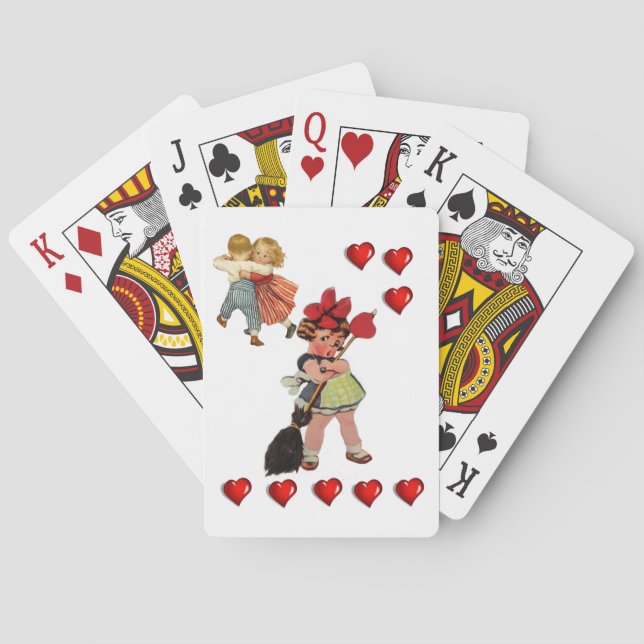 Mazo de Cartas de Juego del Día de San Valentín (Reverso)