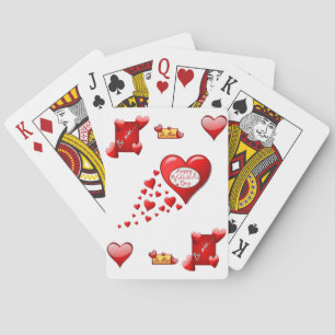 Mazo de Cartas de Juego del Día de San Valentín