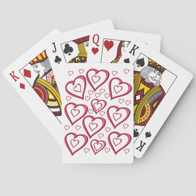 Mazo de Cartas de Juego del Día de San Valentín (Reverso)