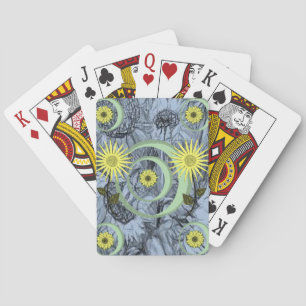 Mazo de Cartas de Juego Floral