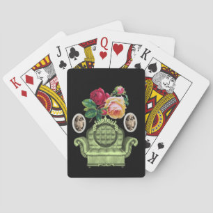 Mazo de Cartas de Juego Florales