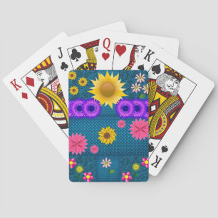 Mazo de Cartas de Juego Florales