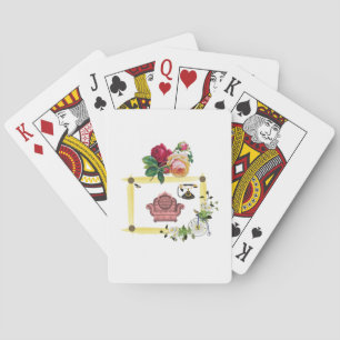 Mazo de Cartas de Juego Florales
