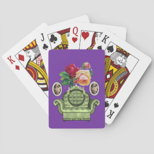 Mazo de Cartas de Juego Florales