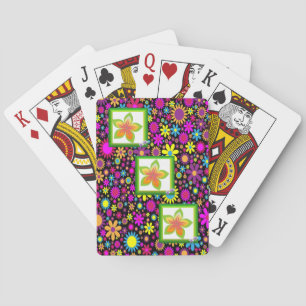 Mazo de Cartas de Juego Florales