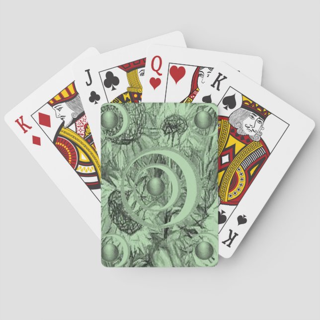 Mazo de Cartas de Juego Florales (Reverso)