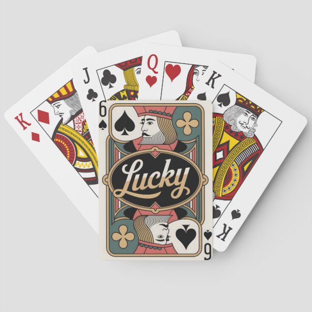 Mazo de Cartas de la Suerte Seis de Espadas (Reverso)