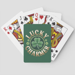 Mazo de Cartas de la Tarjeta de la Suerte Dorada d