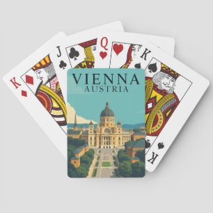 Mazo de Cartas de Viena Austria Vintage Viaje