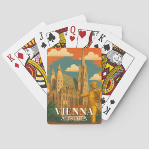 Mazo de Cartas de Viena Austria Vintage Viaje