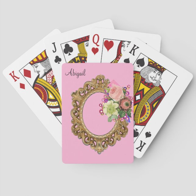 Mazo de Cartas Floral Victoriano (Reverso)