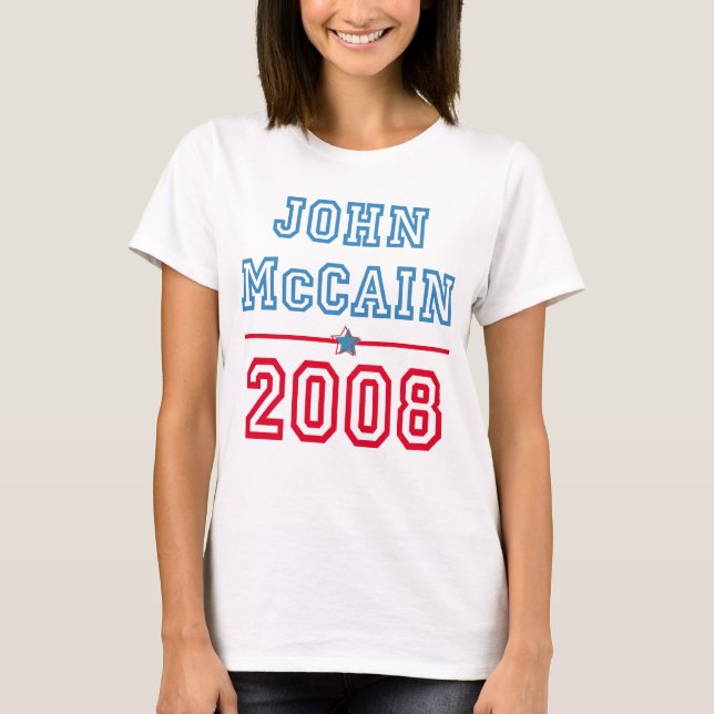 Mccain 2008 camisetas (Anverso)