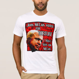 McCain votó por camisa de la unión de la tortura