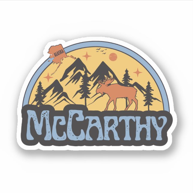 McCarthy, Alaska Pegatina (Anverso)