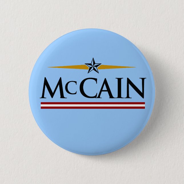Mcccain para presidente / botón McCain (Anverso)