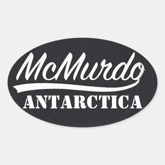McMurdo, Pegatina de la Antártida (Anverso)