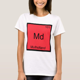 Md - Mulholland Camiseta de símbolo de elemento de