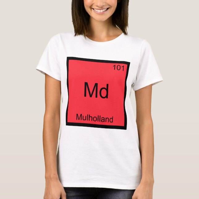 Md - Mulholland Camiseta de símbolo de elemento de (Anverso)