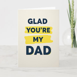 Me alegra que seas mi papá tarjeta de diseño