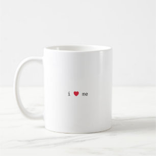 Me amo a mí misma taza de café minimalista 
