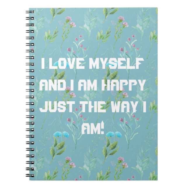 Me amo a mí mismo cuaderno (Frente)