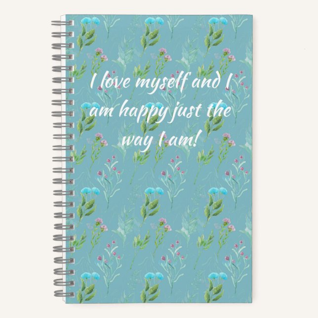 Me amo a mí mismo cuaderno (Anverso)