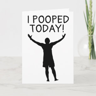 ¡ME APOYÉ HOY! TARJETA DE CUMPLEAÑOS DE FUNNY