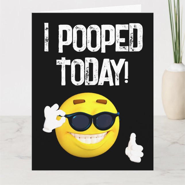 ¡ME APOYÉ HOY! TARJETA DE CUMPLEAÑOS DE GRAN DIVER (Anverso)