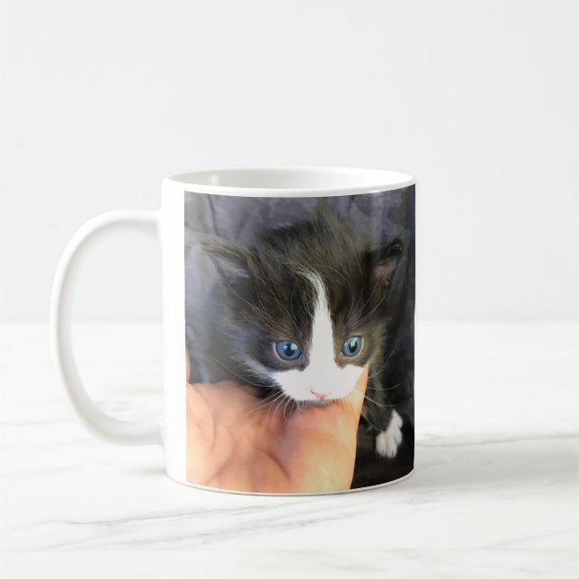 ¡Me asombras! Taza de café de gatito (Izquierda)