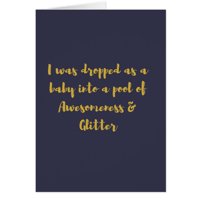 Me cayeron como bebé en una piscina de Awesomeness (Frente)