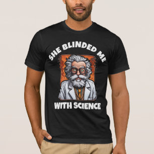 ME CEgó CON CIENCIA camisetas VINTAGE para hombres