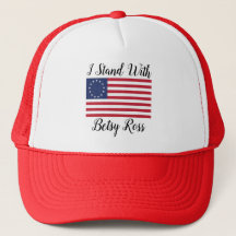 Me coloco con el gorra de Betsy Ross