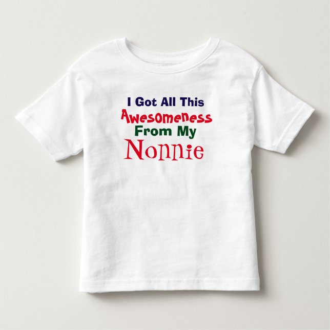 Me Consigue Mi Testimonía De Mi Camiseta Nonnie (Anverso)