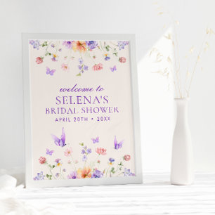 Me Da Una Señal De Bienvenida De Mariposas Moradas