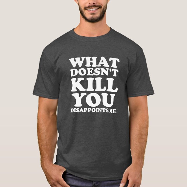 Me decepciona Camiseta divertida negra (Anverso)
