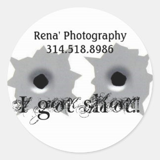 ¡Me dispararon! Pegatinas