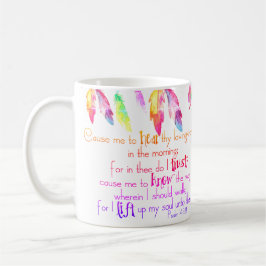 Me elevo mi alma taza de café