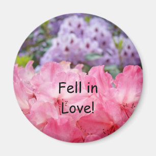 ¡Me enamoré! Imán Flores de Rhododendron Rosado
