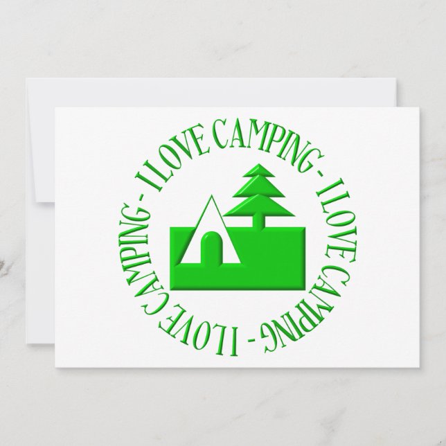 Me encanta acampar (Anverso)