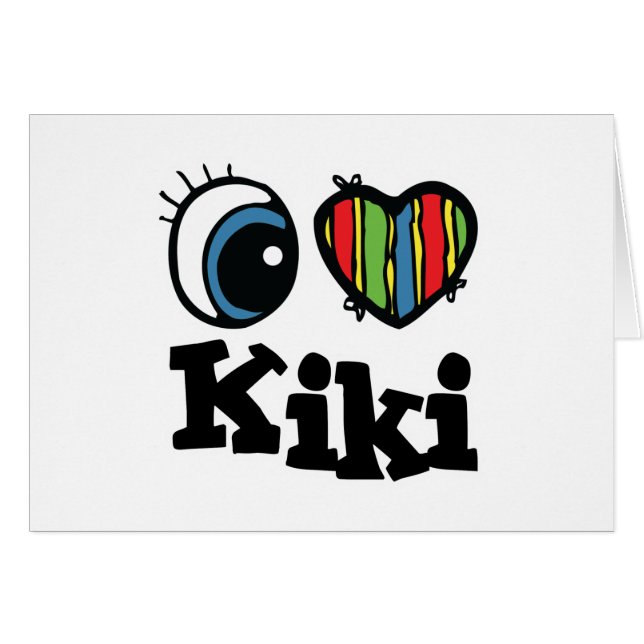 Me encanta (amo) a Kiki (Anverso (Horizontal))