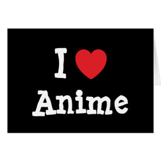 Me encanta Anime personalizado de corazón personal
