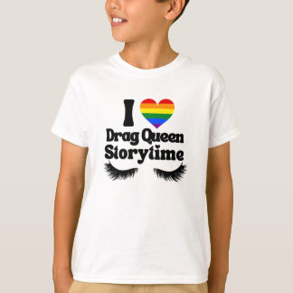 Me encanta arrastrar camiseta del corazón del arco
