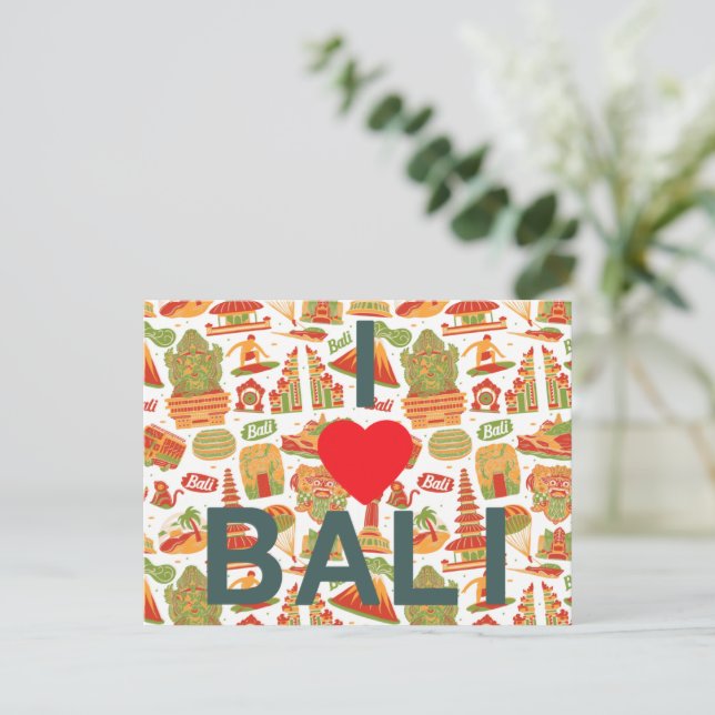 Me encanta Bali : Una postal del paraíso (Anverso de pie)