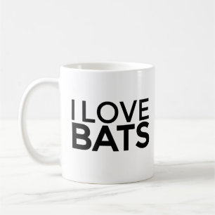 ME ENCANTA BATS la taza de café para los amantes d