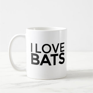 ME ENCANTA BATS la taza de café para los amantes d