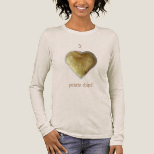 Me encanta camisetas con sombra de patatas fritas