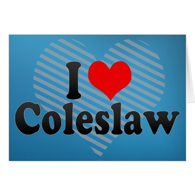 Me encanta Coleslaw (Anverso (Horizontal))