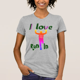 Me encanta correr con la compasión camiseta