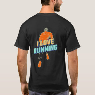 Me encanta correr   Corriendo camiseta con trébol