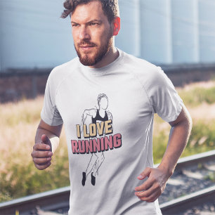 Me encanta correr   Corriendo camiseta con trébol